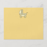 Yellow Baby Pram. Personalized Flyer