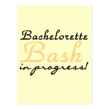 Yellow Bachelorette Bash Tshirts and Gifts Postcard