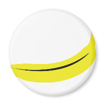 yellow banana fruit magnet