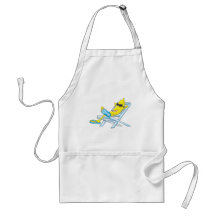 Yellow Banana Relax Sit on Beach Lounge Chair Apron