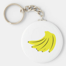 yellow bananas fruits key chains