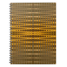 yellow beaded pattern note books