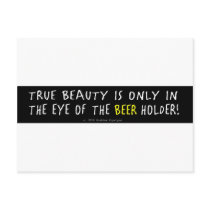 YELLOW BEER POST CARD