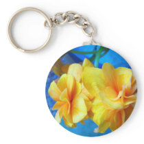 Yellow Begonias Keychain