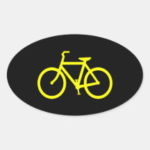 Yellow  Bike Sticker