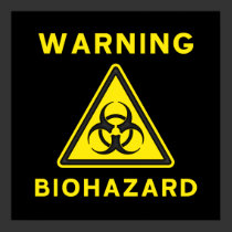 Yellow Biohazard Warning Poster posters