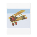 Yellow Biplane Postcards