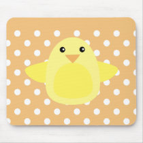 Yellow Bird Mouse Mat