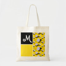 Yellow & Black Bee Pattern Bag