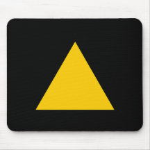 Yellow Blank Sign Mousepads