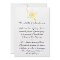 Yellow Blossom 5x7 Invitation