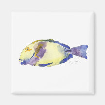 Yellow/Blue Fish Magnet