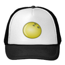 Yellow Bowling Ball Mesh Hats