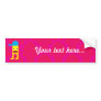 Yellow boy, blue cap bumper sticker