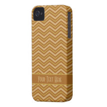 Yellow & Brown Chevron Pattern iPhone case-mate iPhone 4 Case-Mate Case