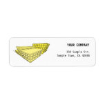 Yellow Buildings address label