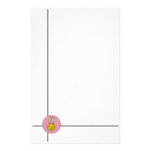 Yellow bunny Stationery