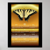 Yellow Butterfly calendar ~ print