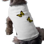 Yellow Butterfly Dog Shirt