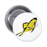 Yellow Butterfly Pinback Button