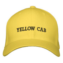 Yellow Cab Drivers Cap Embroidered Hat