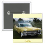 Yellow Cadillac Pinback Button