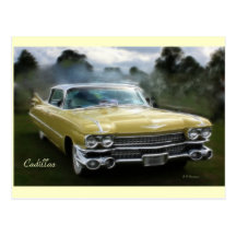 Yellow Cadillac Post Cards