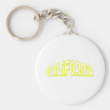Yellow California Keychains