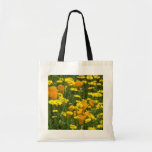 yellow California poppies and goldfields flowers Tote Bags