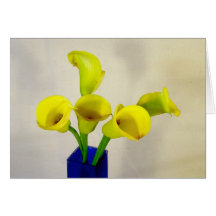 Yellow Calla Lillies Cards