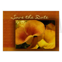 Yellow calla lily greeting cards