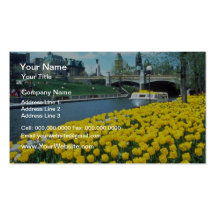 yellow Canadian Tulip Festival, Rideau Canal, Otta Business Cards