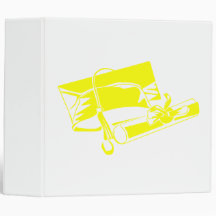 Yellow Cap & Diploma Binder