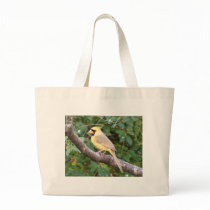 Yellow Cardinal Canvas Bag