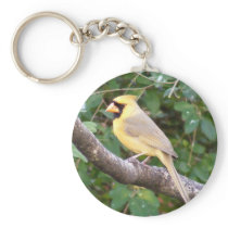 Yellow Cardinal Keychains