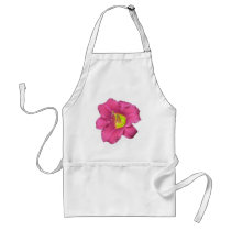 Yellow Centred Pink Flower Apron