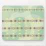 Yellow Chain Pattern Green Mousepad