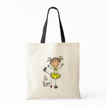Yellow Cheerleader Tshirts and Gifts Canvas Bags