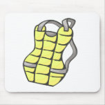 Yellow Chest Protector Mouse Pads