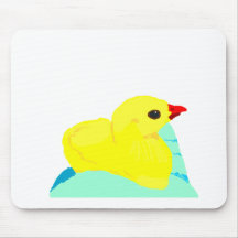 Yellow chick blue hand children grapic kid mousepads