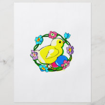 yellow chick colourful wreath of flowers.png flyer design