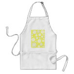 Yellow Christmas Snowflake Pattern Aprons