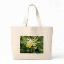 yellow columbine canvas bag