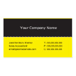 Yellow Corporate Business Card Template business cards
