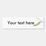 Yellow country banana bumper sticker