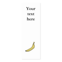 Yellow country banana business card