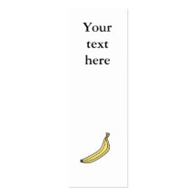 Yellow country banana business card