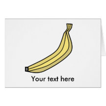 Yellow country banana cards