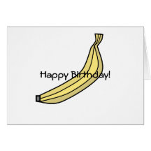 Yellow country banana cards