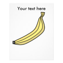 Yellow country banana customized letterhead